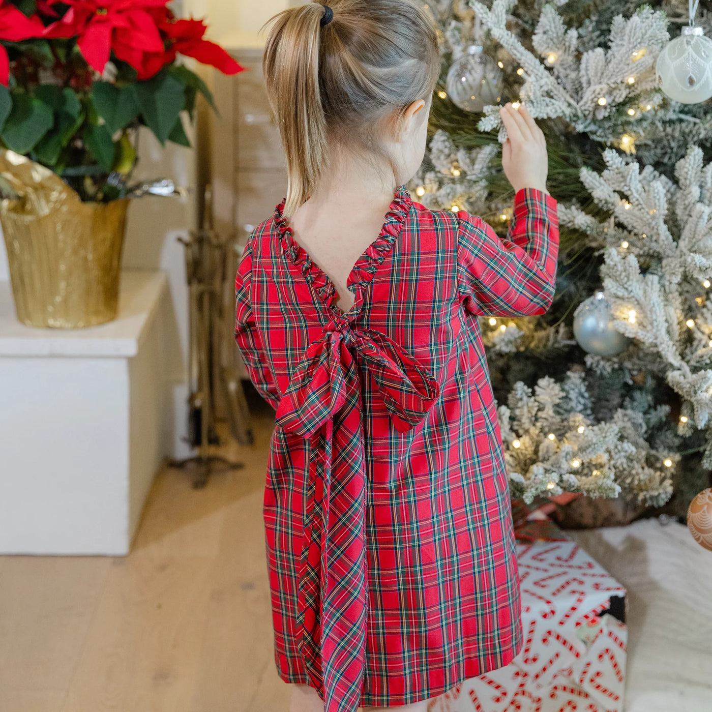 A Line Dress - Tartan Plaid