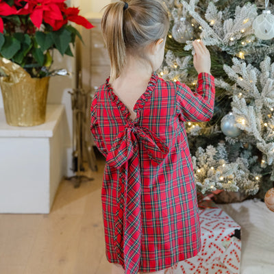 A Line Dress - Tartan Plaid
