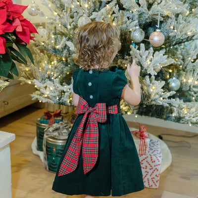 Girls Dress - Tartan Plaid