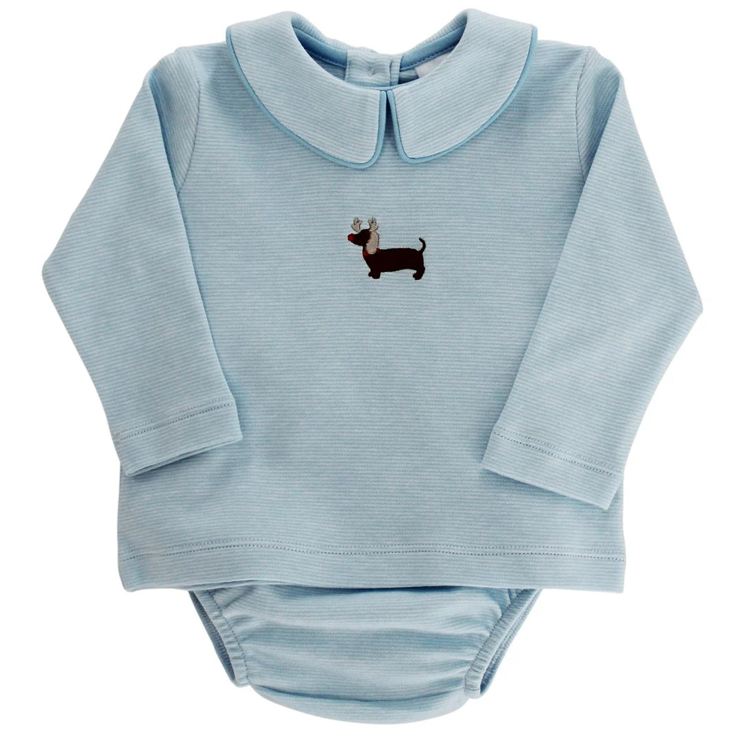 Boy Diaper Cover - Reindeer Doxie