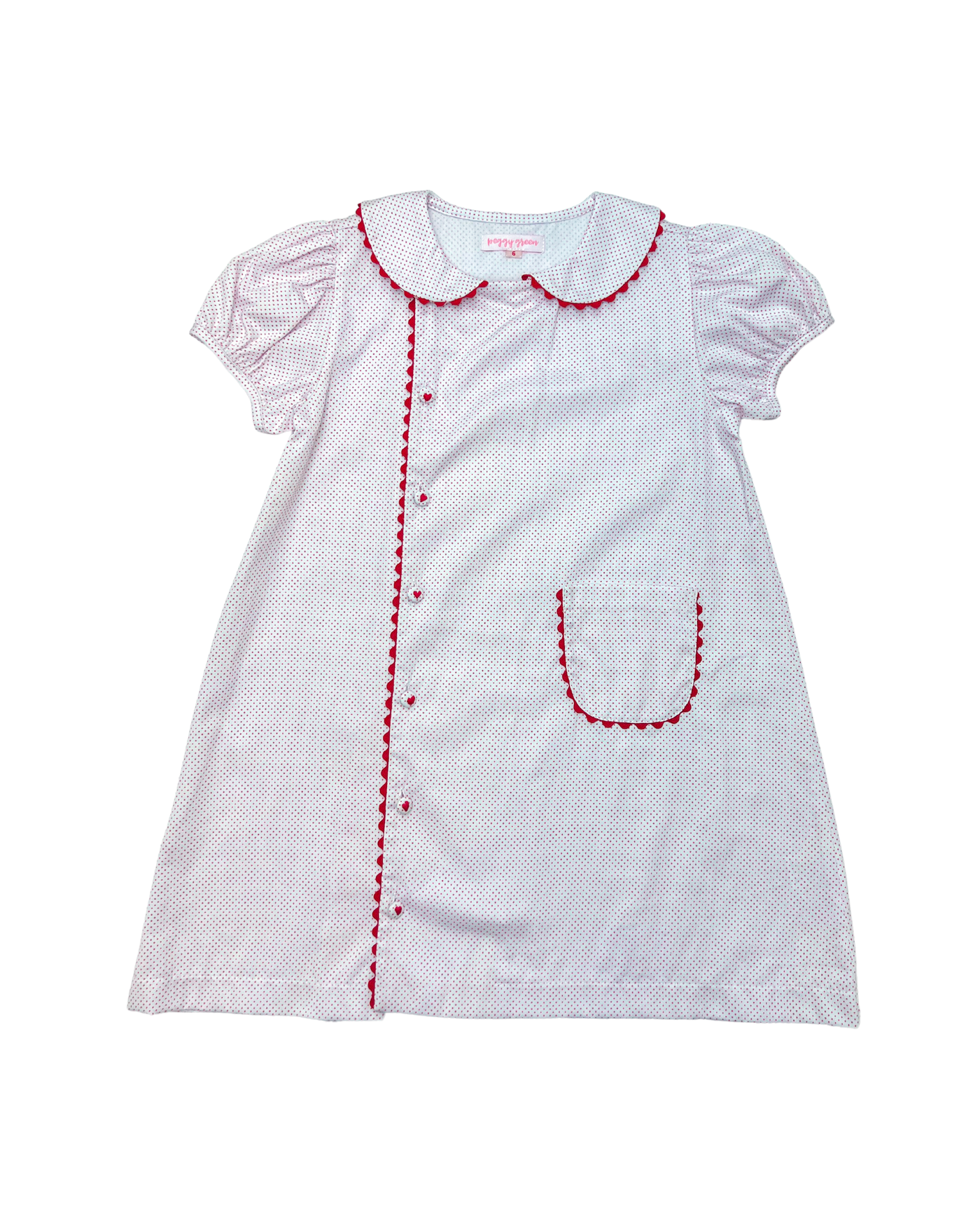 PT Jenny Apron Dress Red Bitty Dot