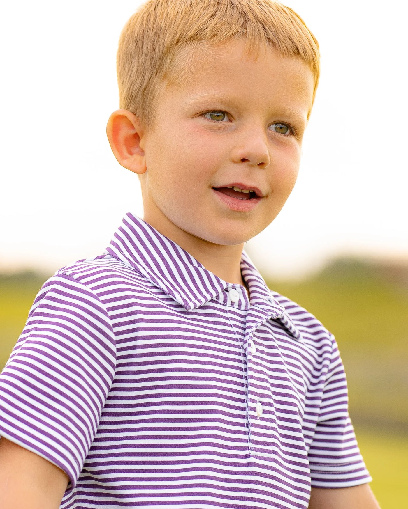 Yellow Lamb Purple Stripe Patrick Shirt