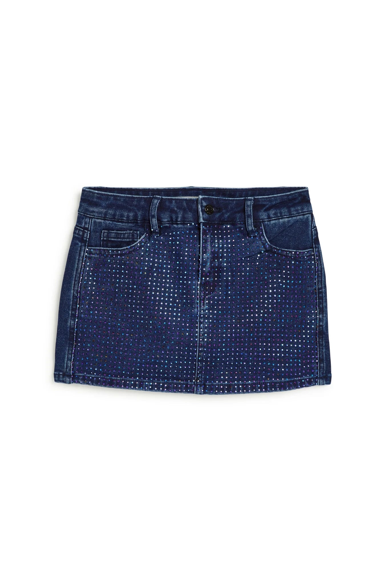 Tractr Rhinstone Grid Skort