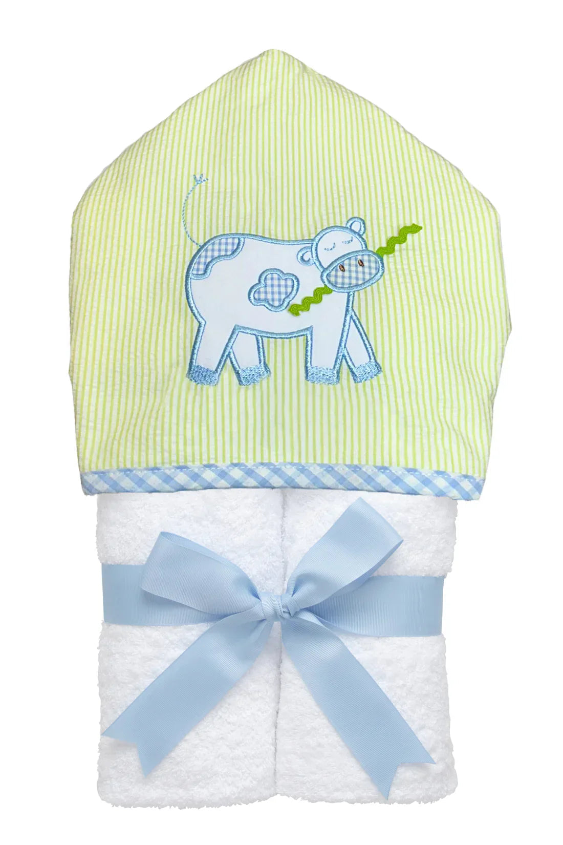 Everykid Hooded Towel - Blue Cow