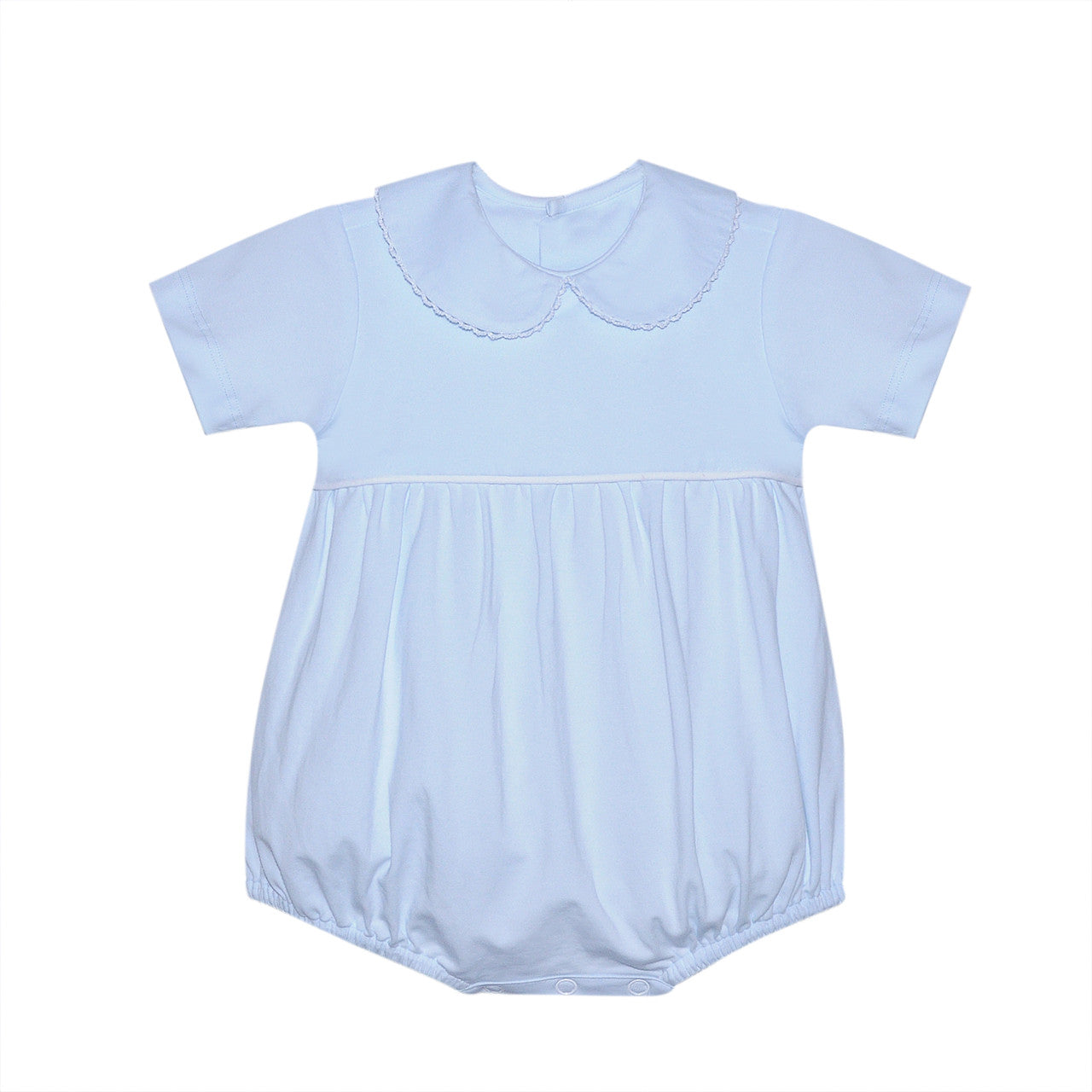 Brady Boyn Bubble -Blue & White Picot