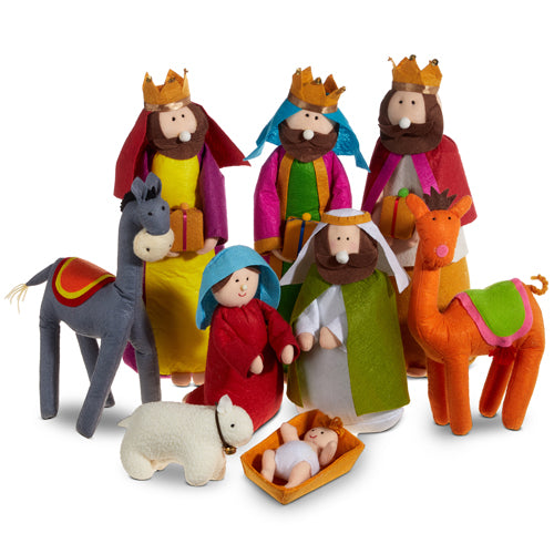 15.5" Felt Nativity