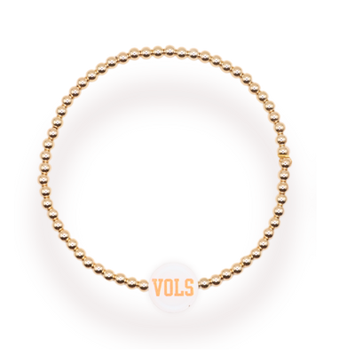 Tennessee/ Vols Logo Bracelet - Standard 6.75 inch / Gold