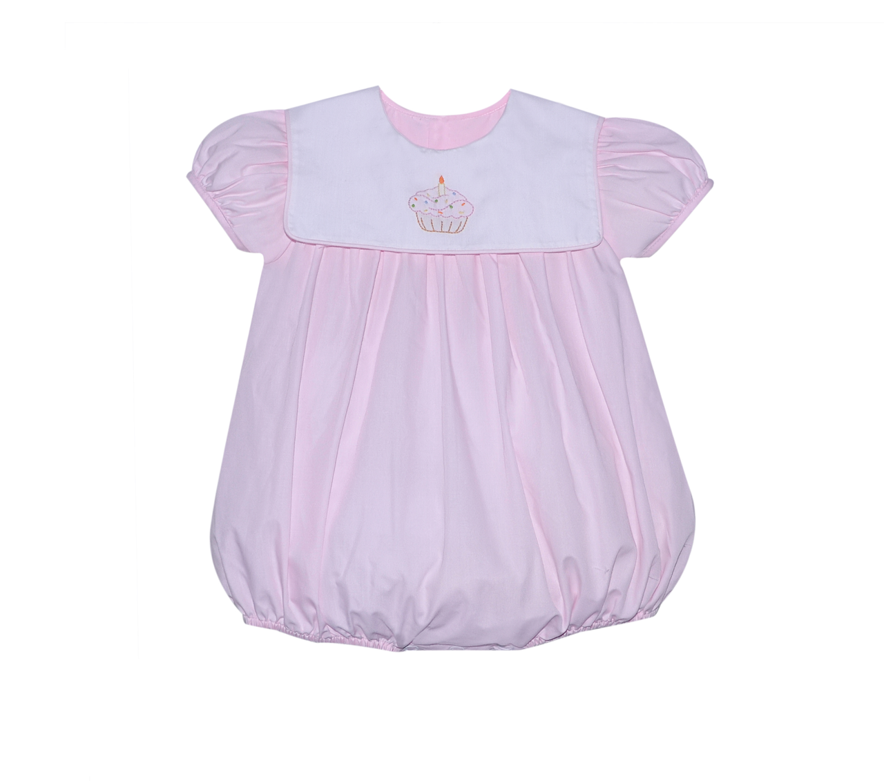 Ellis Girl Bubble - Pink Birthday Cupcake