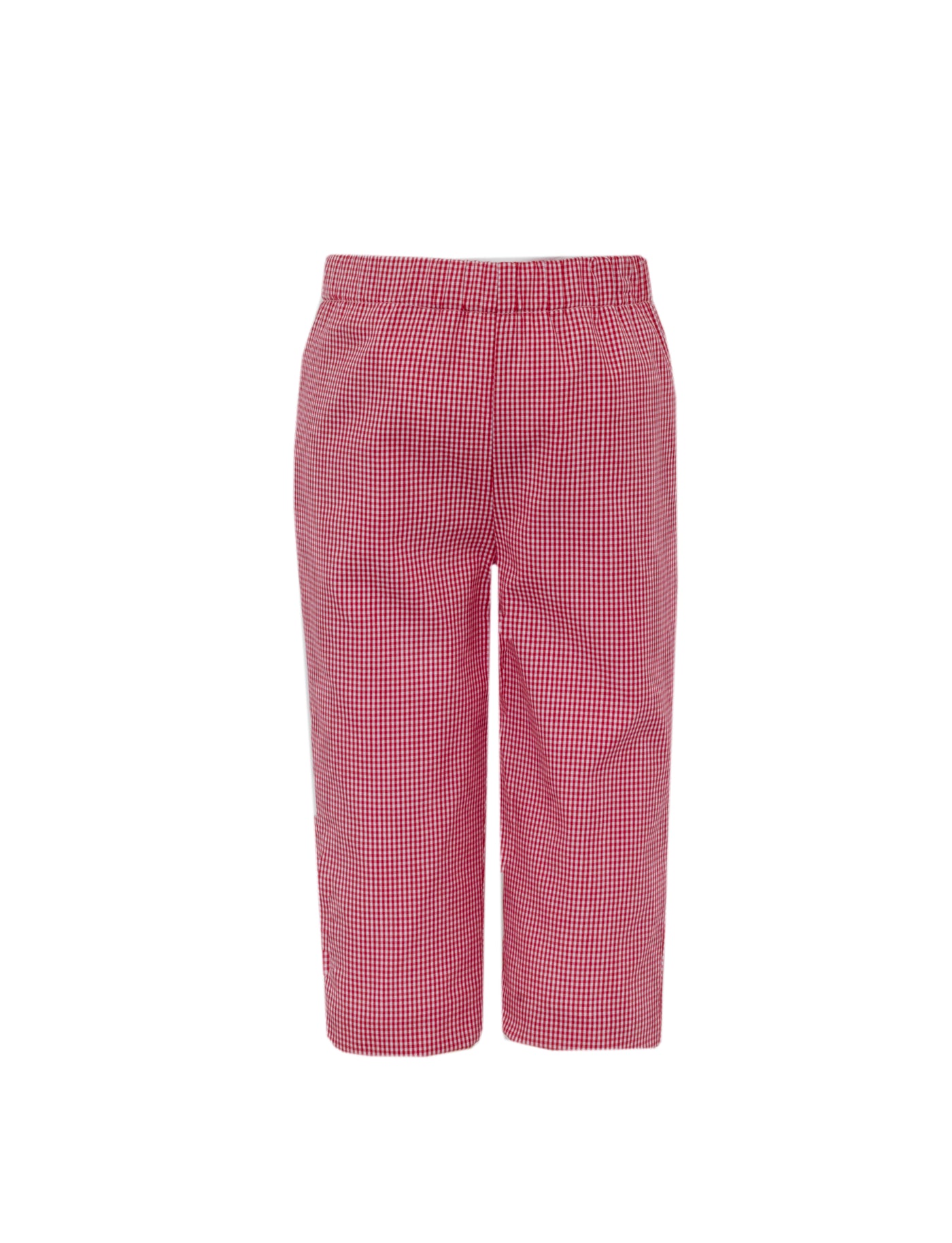 Boys Red Gingham Pants - Valentine Planes