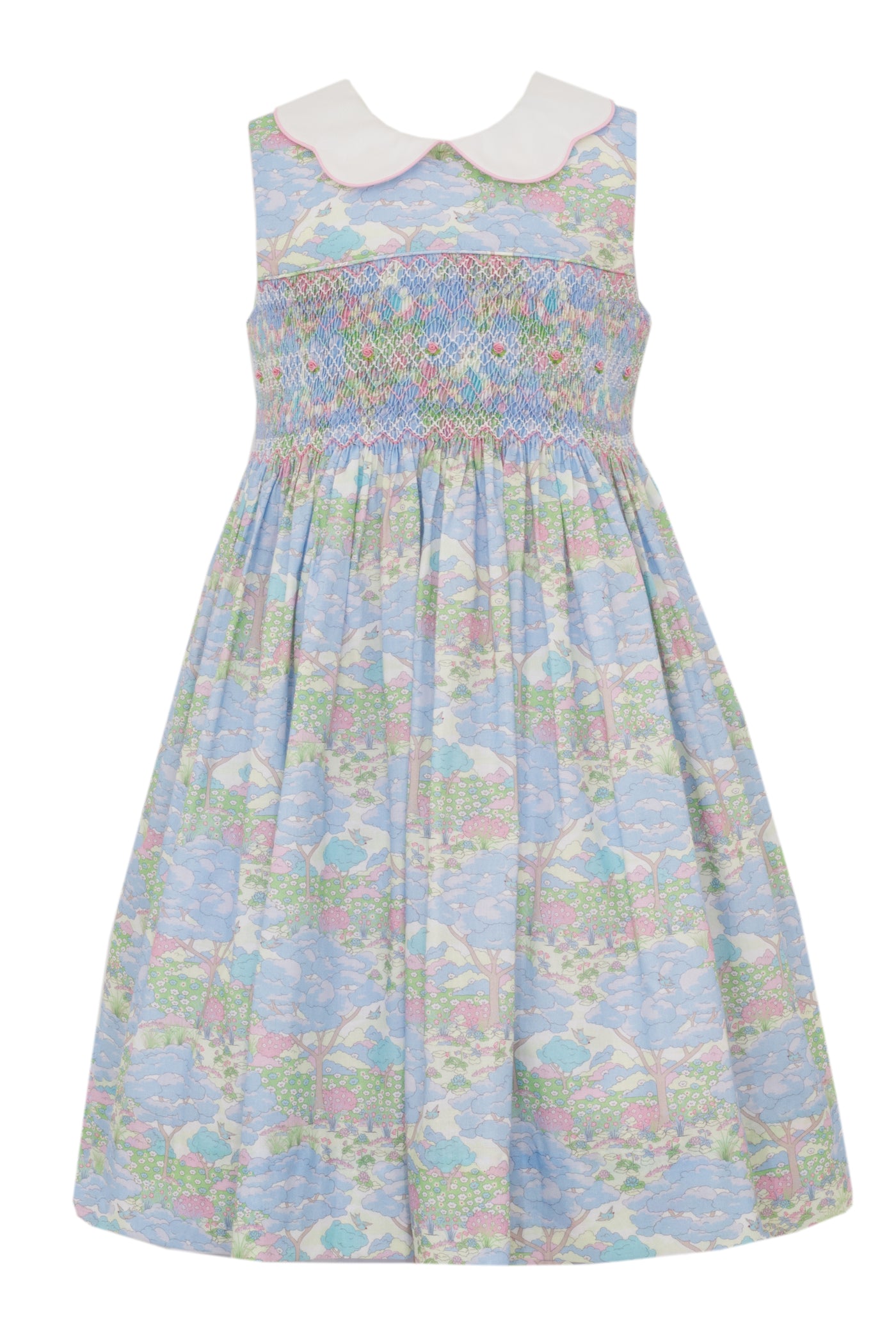 Leslie Sleeveless Dress in Kensington Garden