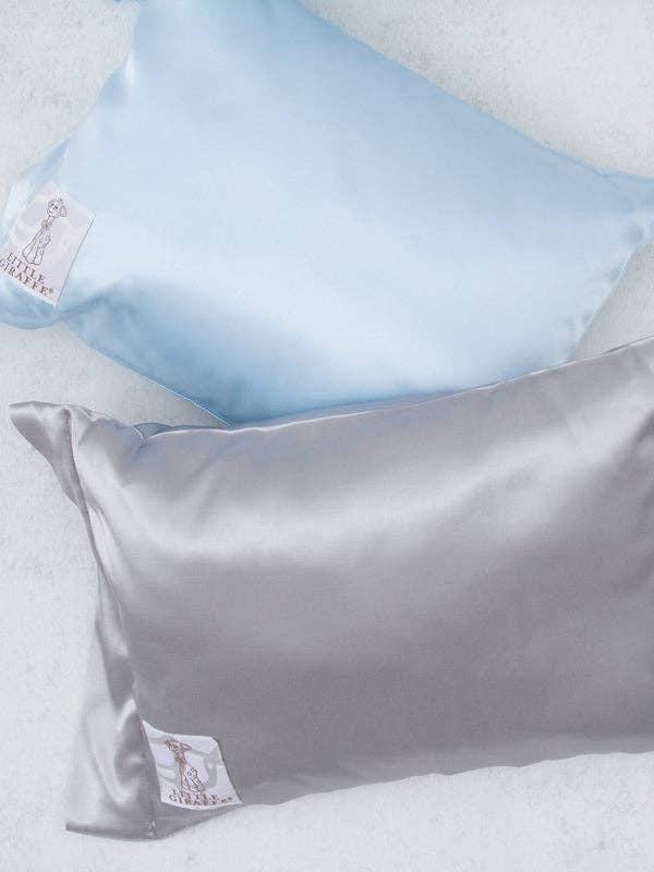 Satin Decorative Nursery Pillow - Silver