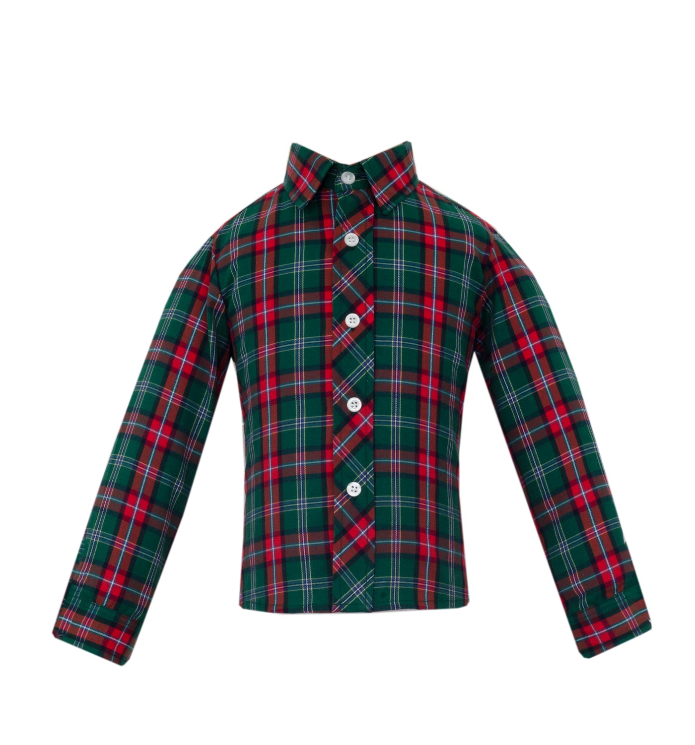 Michael Button Down  - Green/Red Plaid