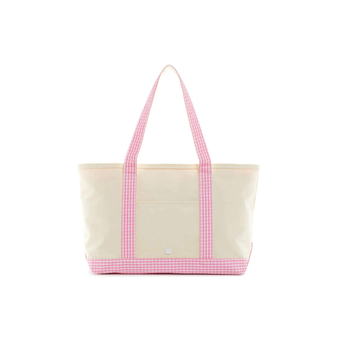 Medium Tote - Coated Canvas with Gingham Buttercup Trim