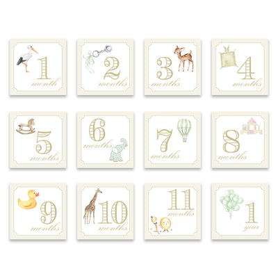 Milestone Cards - Cream