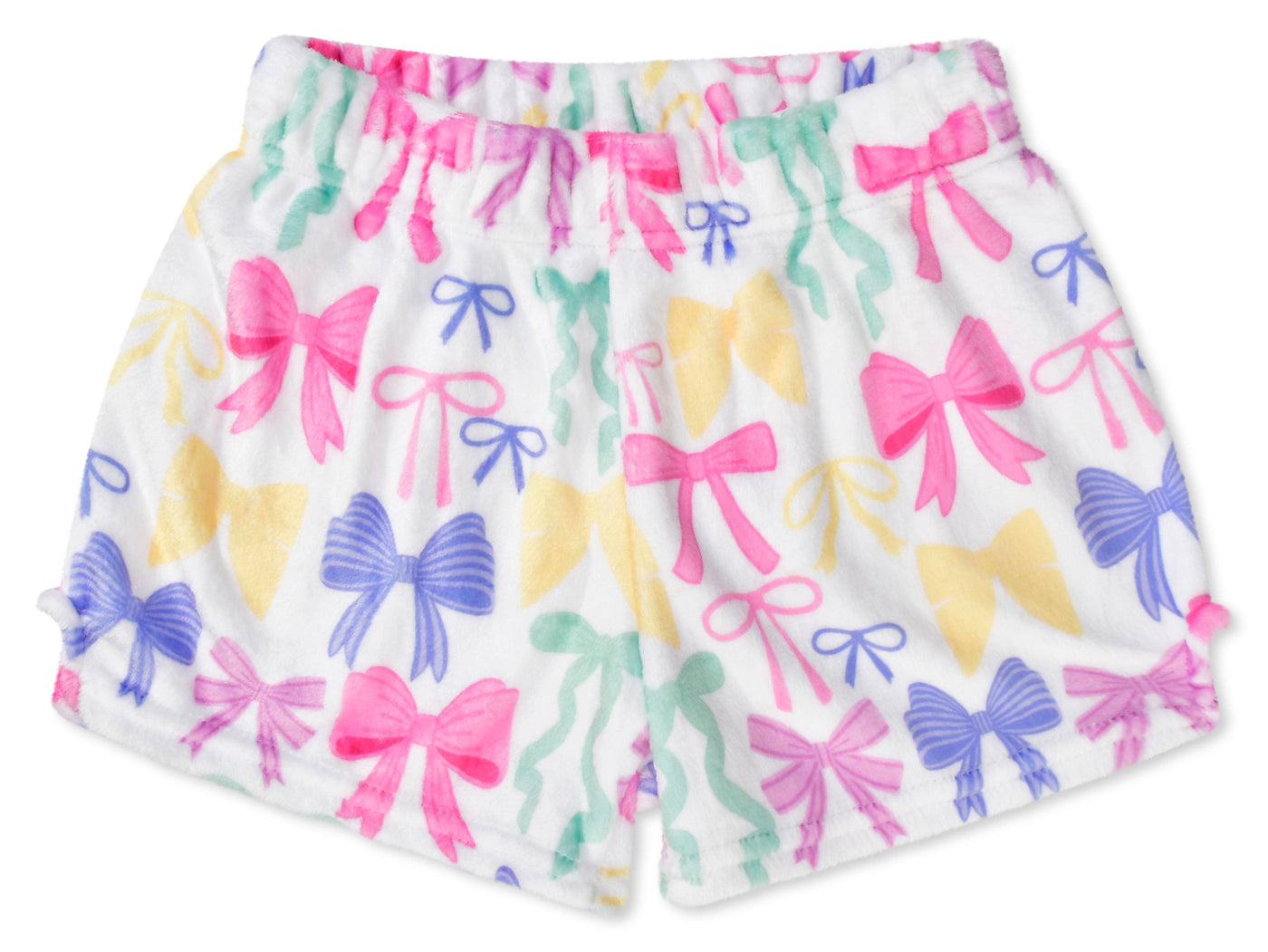 Plush PJ Shorts - Pretty Bows
