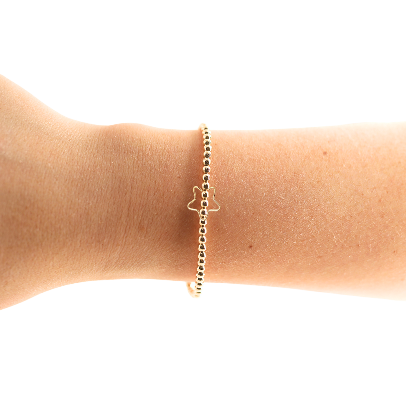 Wire Star Charm Bracelet - Standard 6.75"
