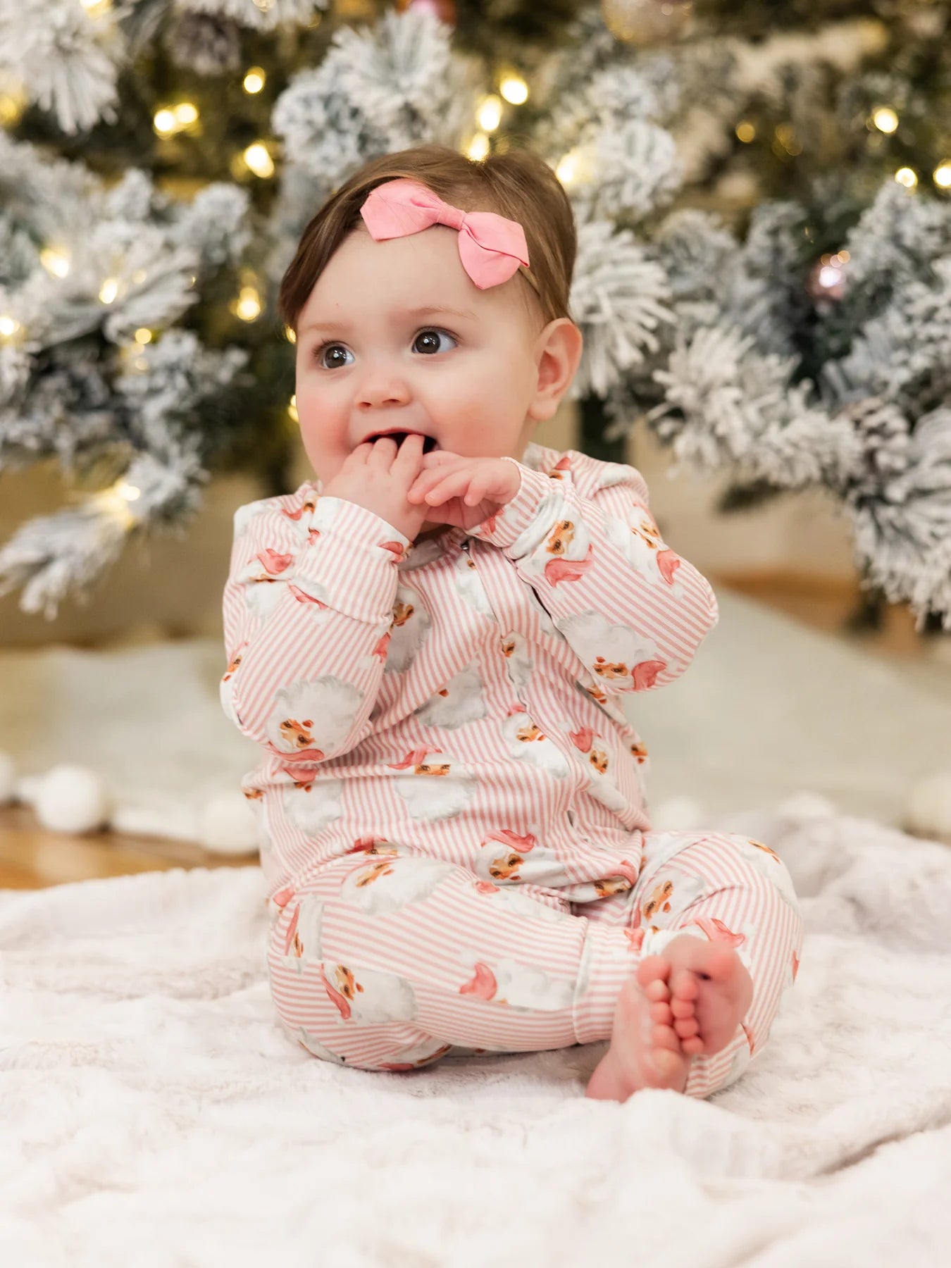 Mary Square PK Santa Baby Zip Pjs