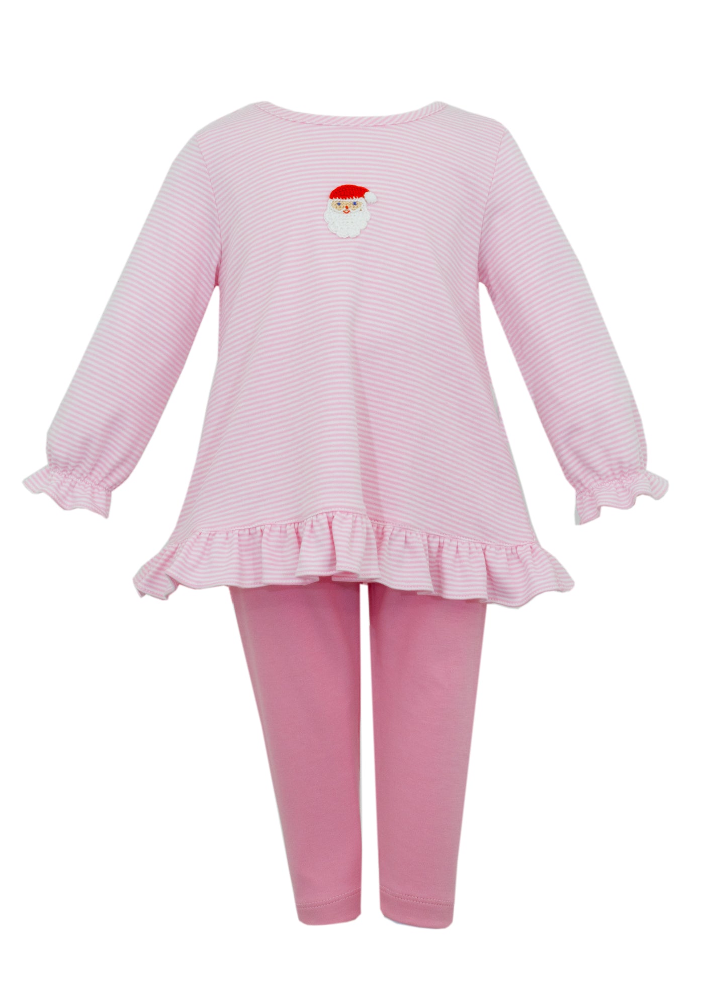 Petit Bebe Santa Face Girl Tunic Set