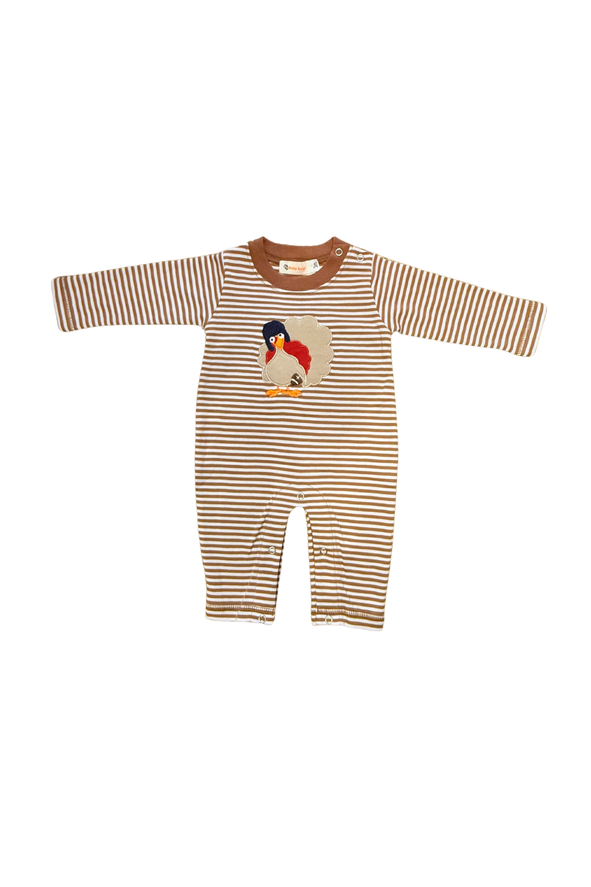 Boy L/S Romper - Turkey w/ Football