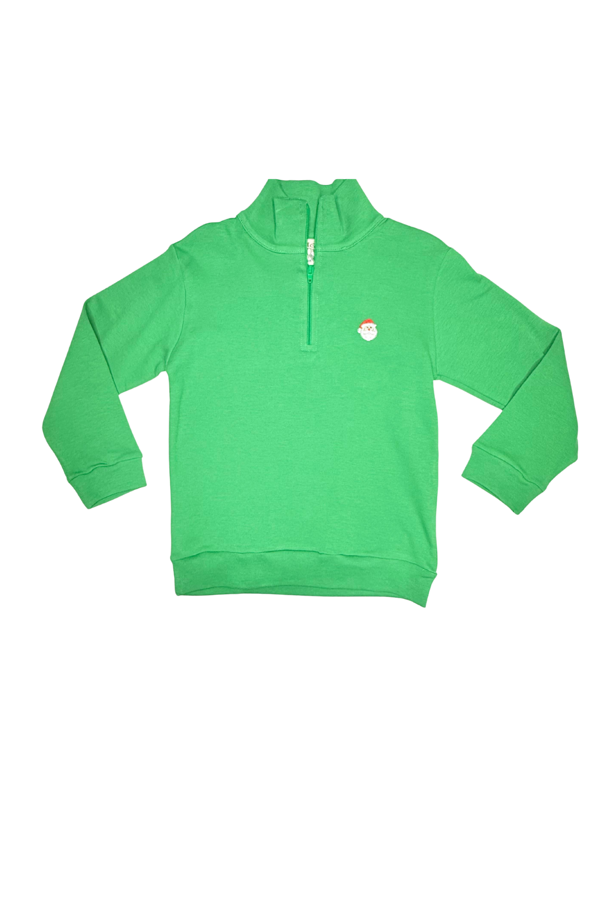 Green Quarter Zip w/ Santa