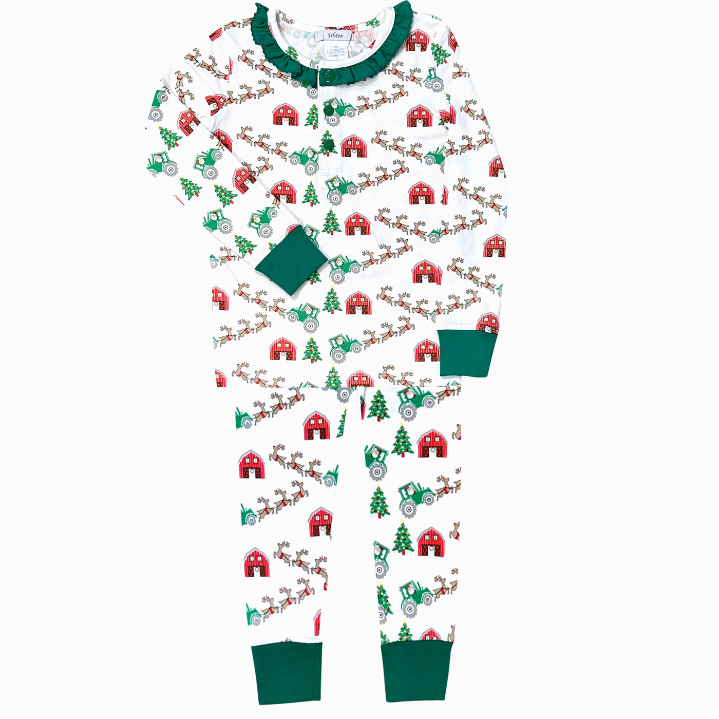 Ishtex Christmas Farm Girl PJ Set