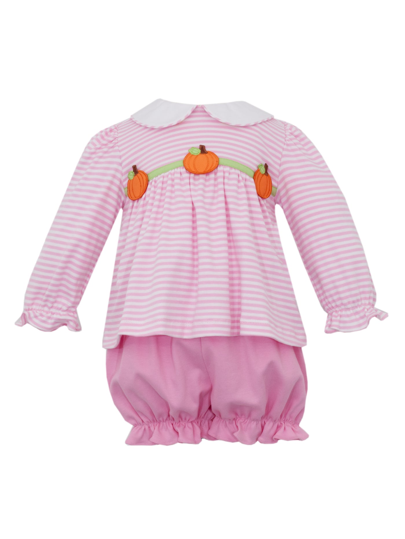 Claire & Charlie Pumpkin Bloomer Set