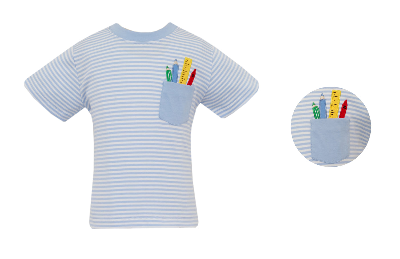Blue Stripe Tee - School Supplies
