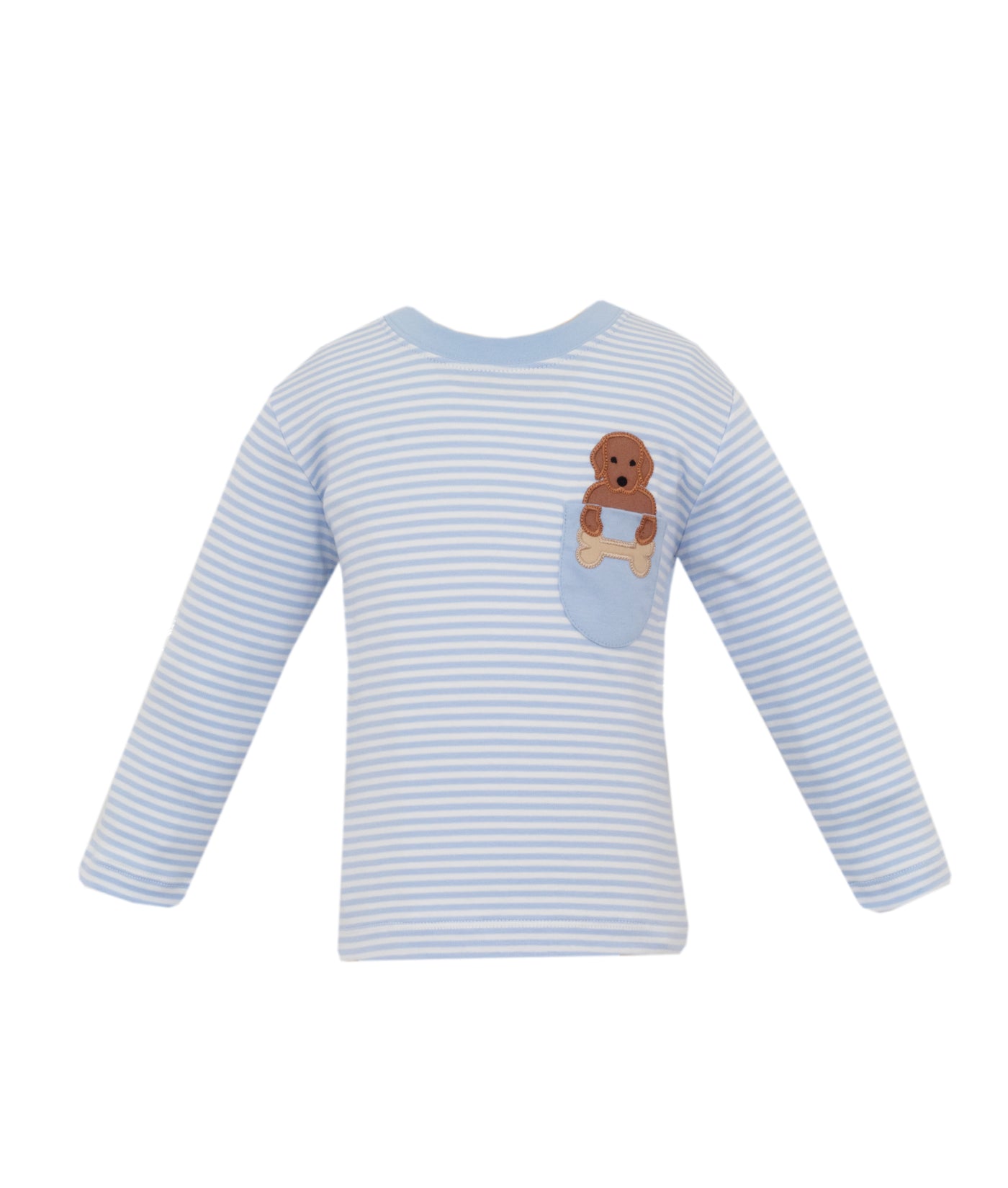 Lt. Blue Stripe L/S Tee - Lab