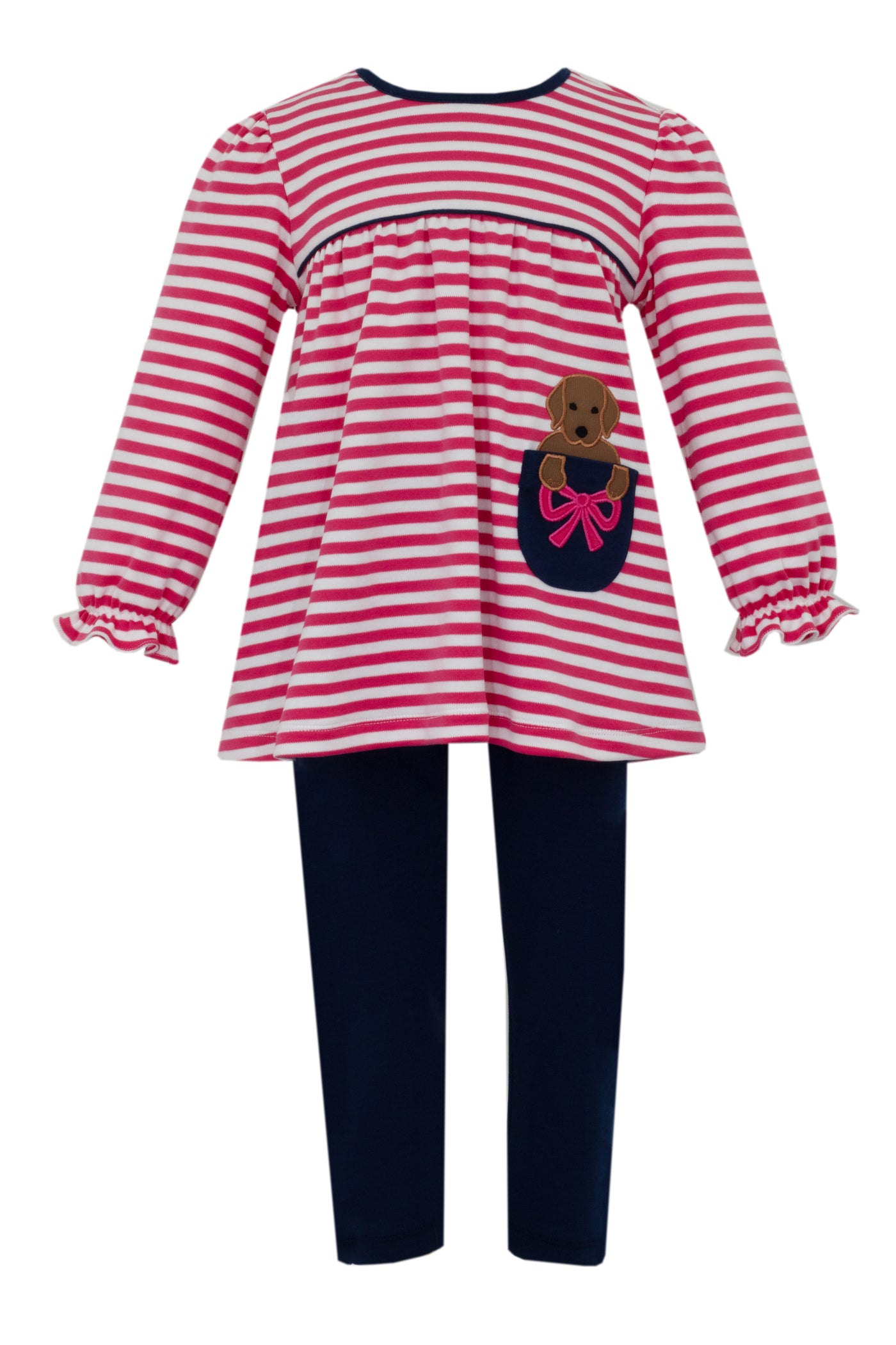 Claire & Charlie L/S Tunic Set Lab Puppy