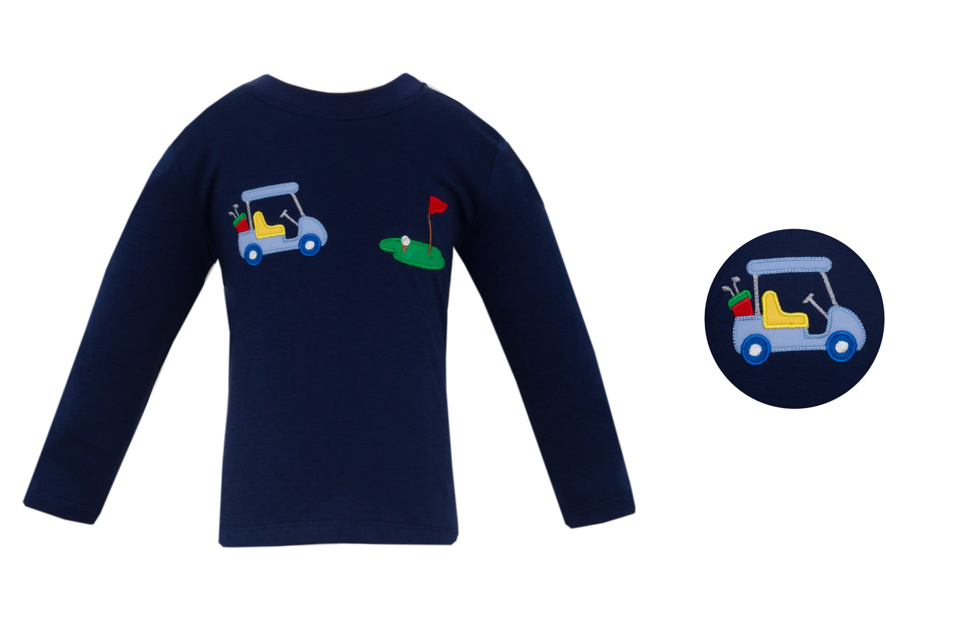 Navy L/S Tee - Golf