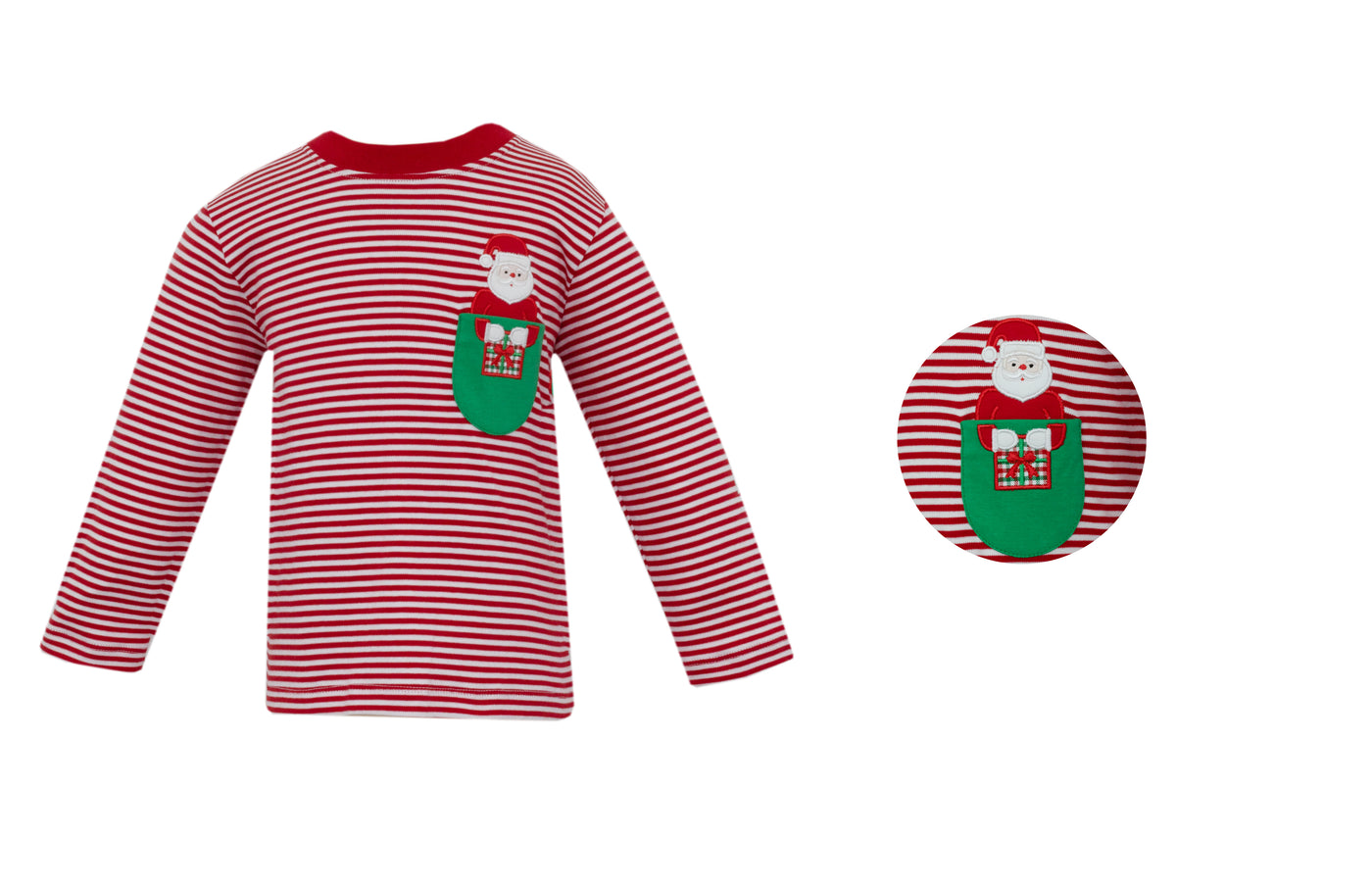 Claire & Charlie Santa L/S Shirt