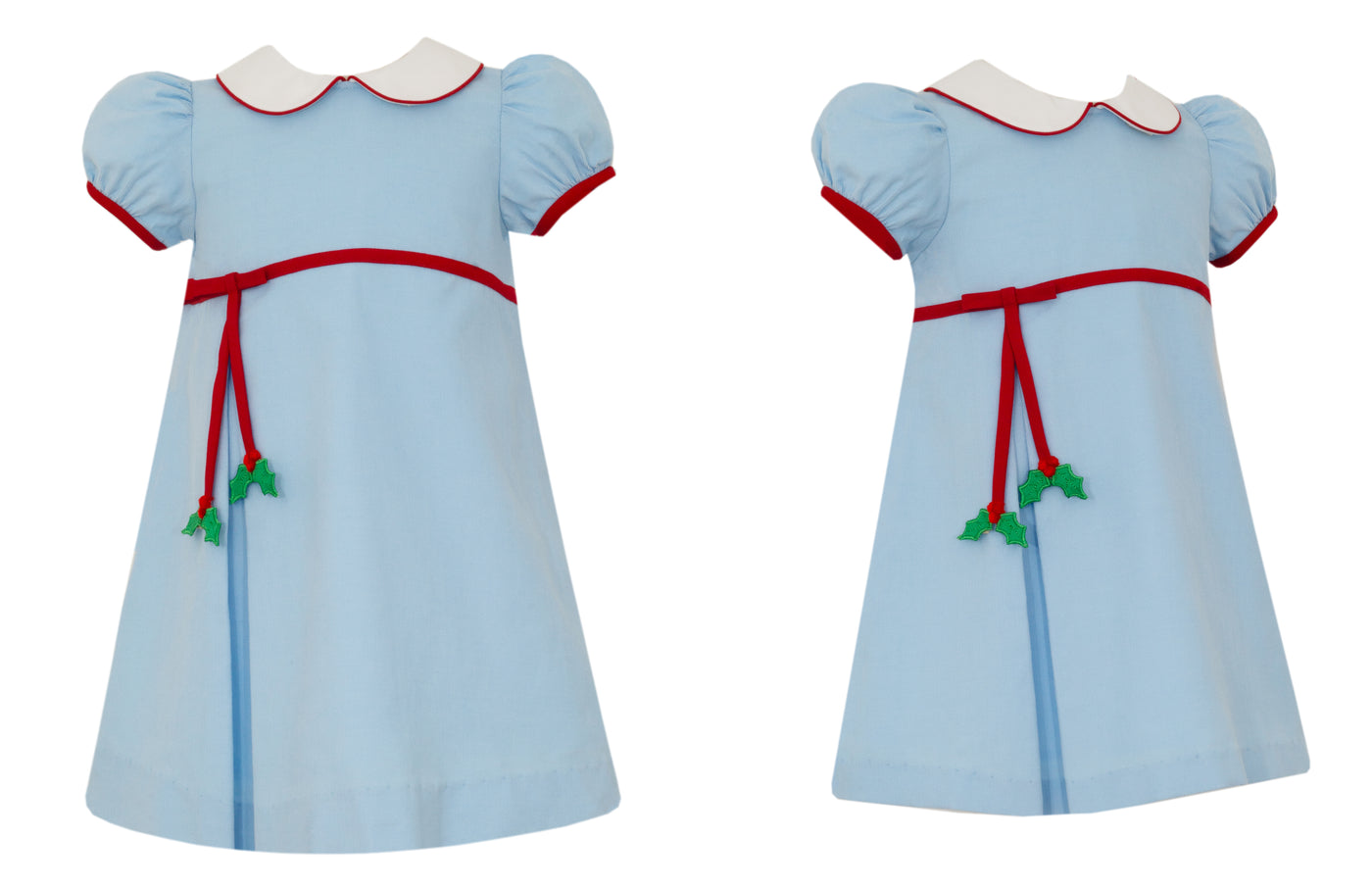Blue Corduroy Collar Dress - Holly
