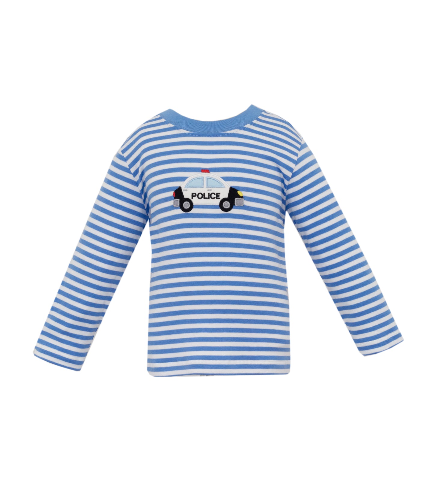 Blue Stripe L/S Tee - Police Car