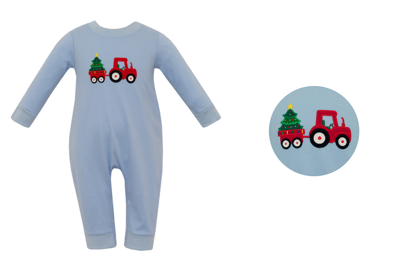 Claire & Charlie Tractor & Tree Romper