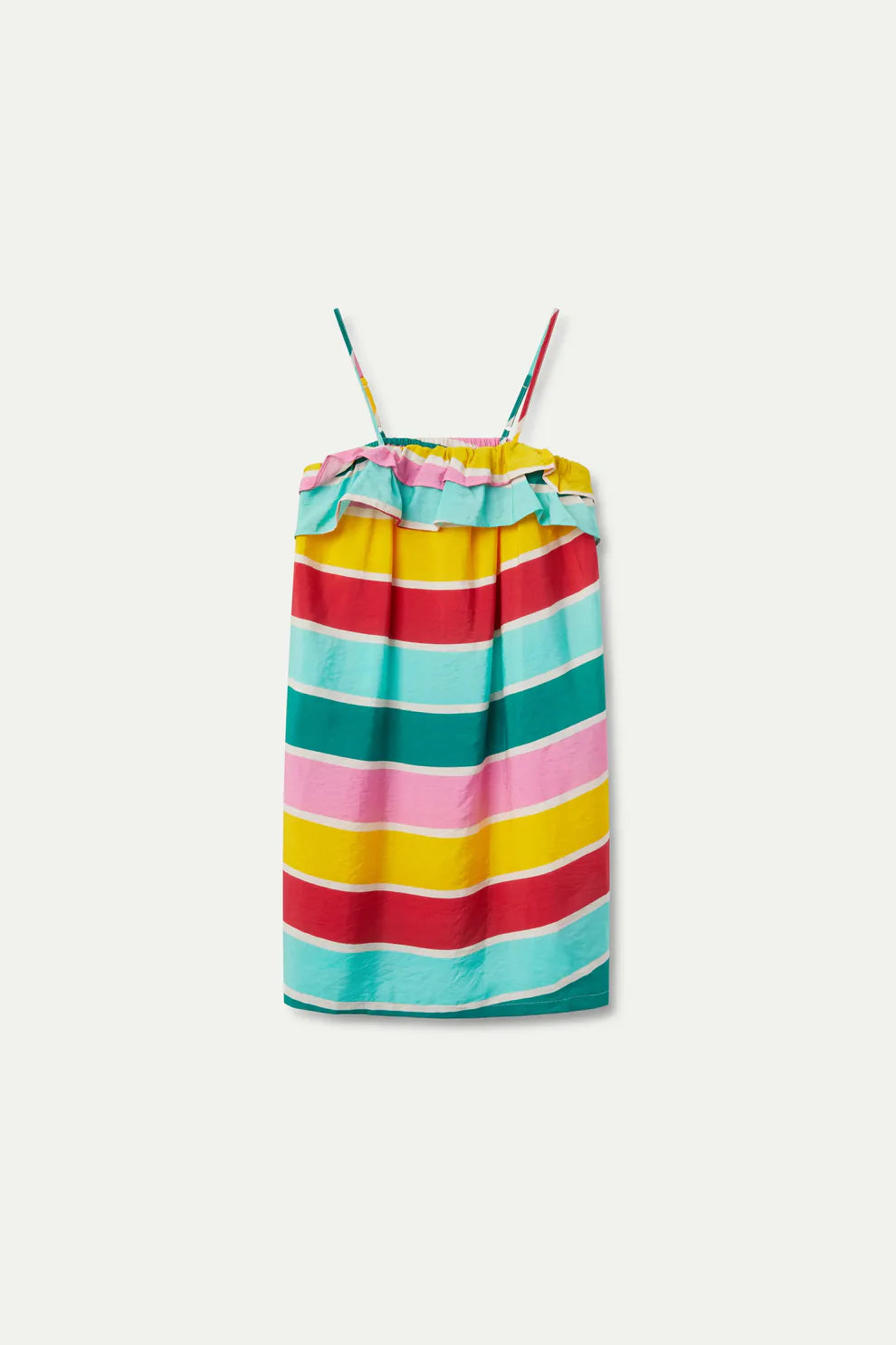 Rainbow Stripe Strap Dress