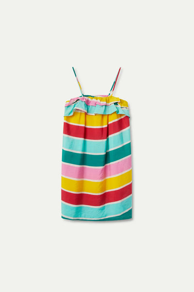 Rainbow Stripe Strap Dress