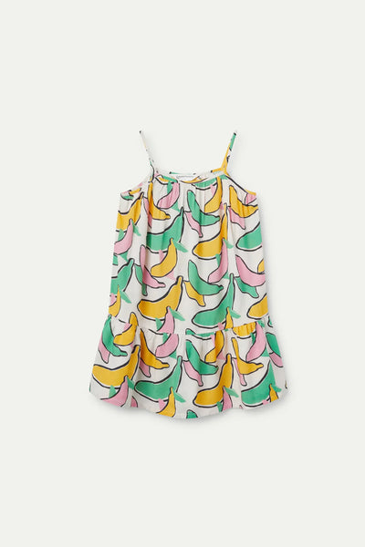 Banana Print Strap Dress