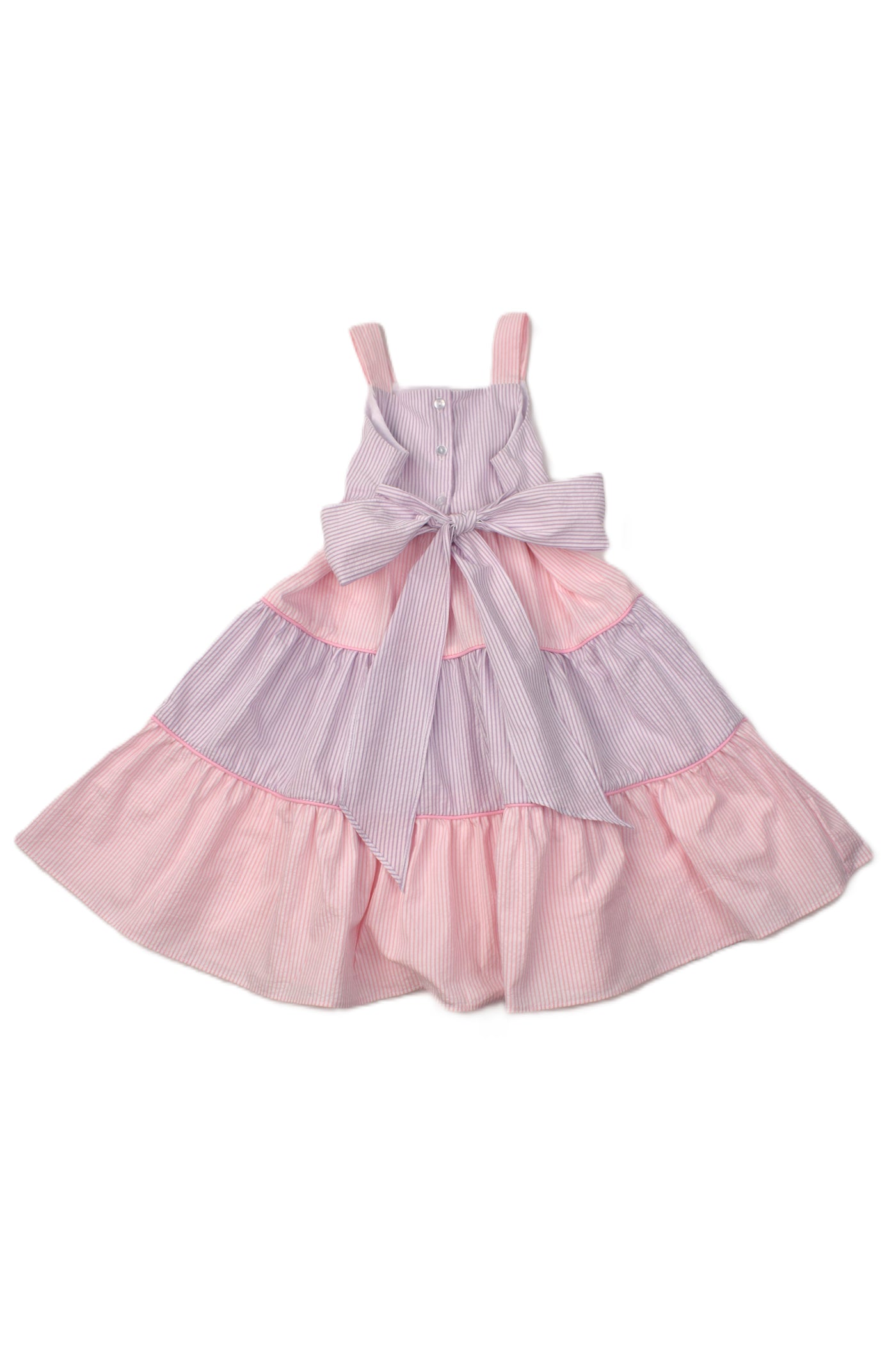 Funtasia Tiered Pink & Lavender Dress