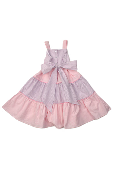 Funtasia Tiered Pink & Lavender Dress