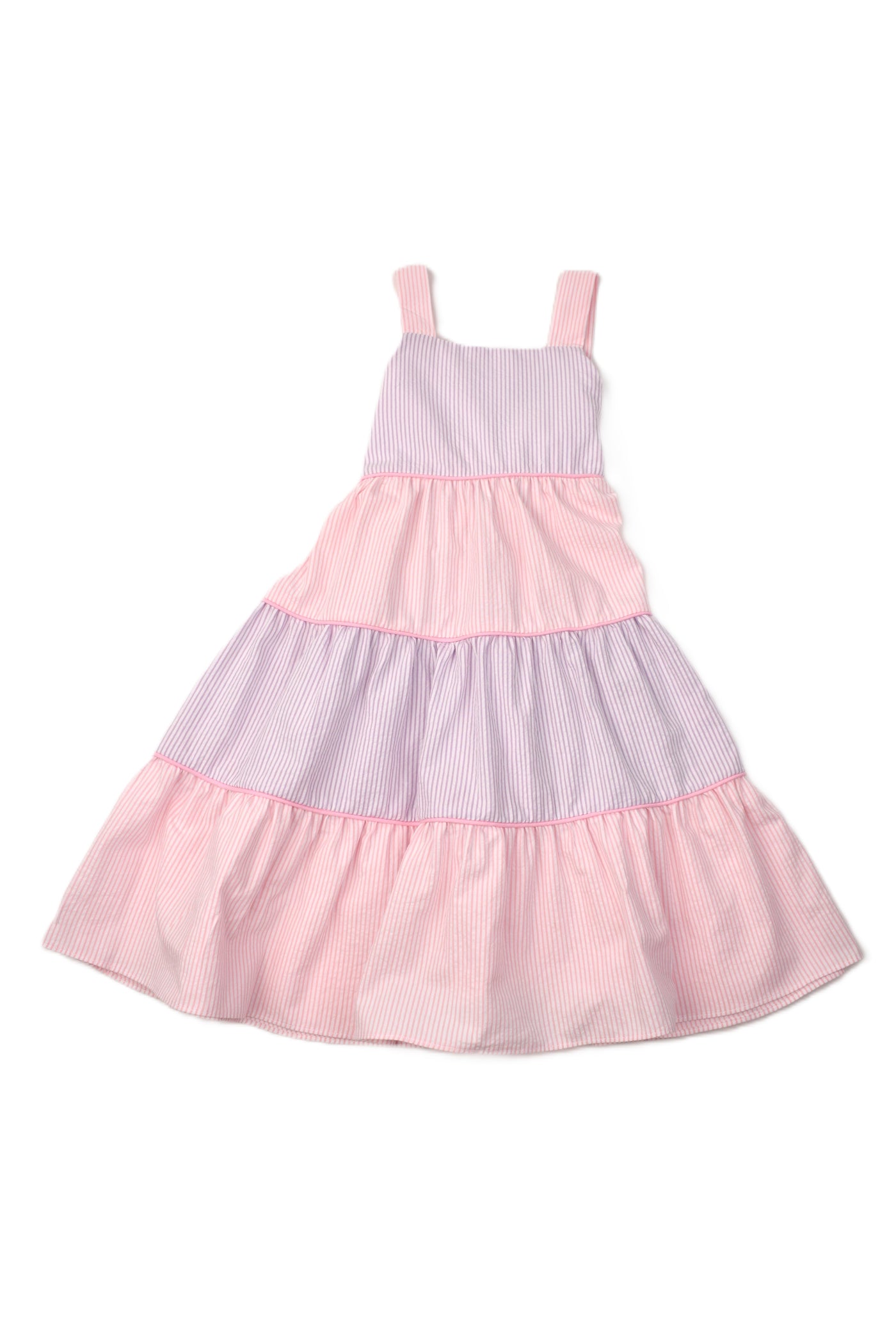 Funtasia Tiered Pink & Lavender Dress