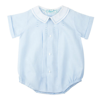 Button Front Creeper - Blue