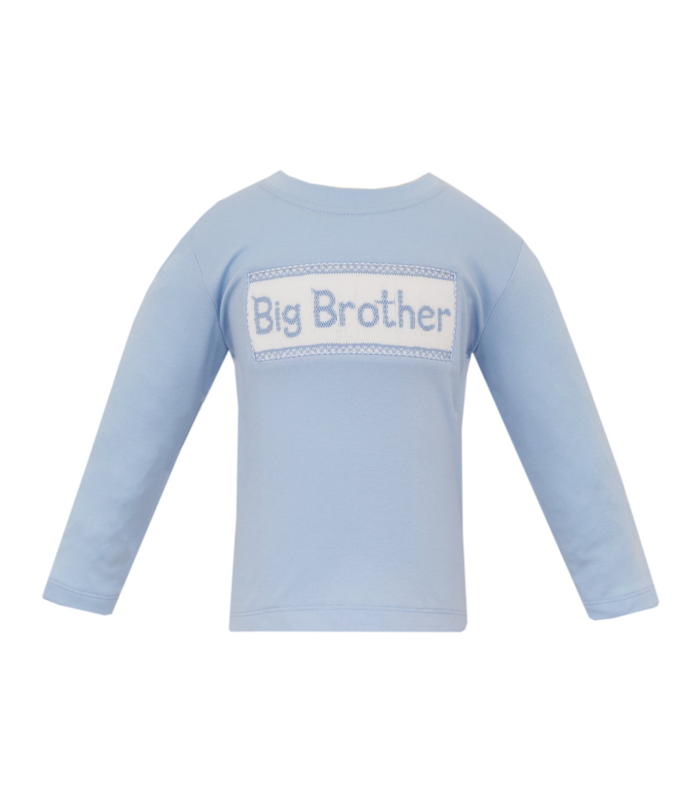 Boys L/S Knit Tee - Light Blue 'Big Brother'