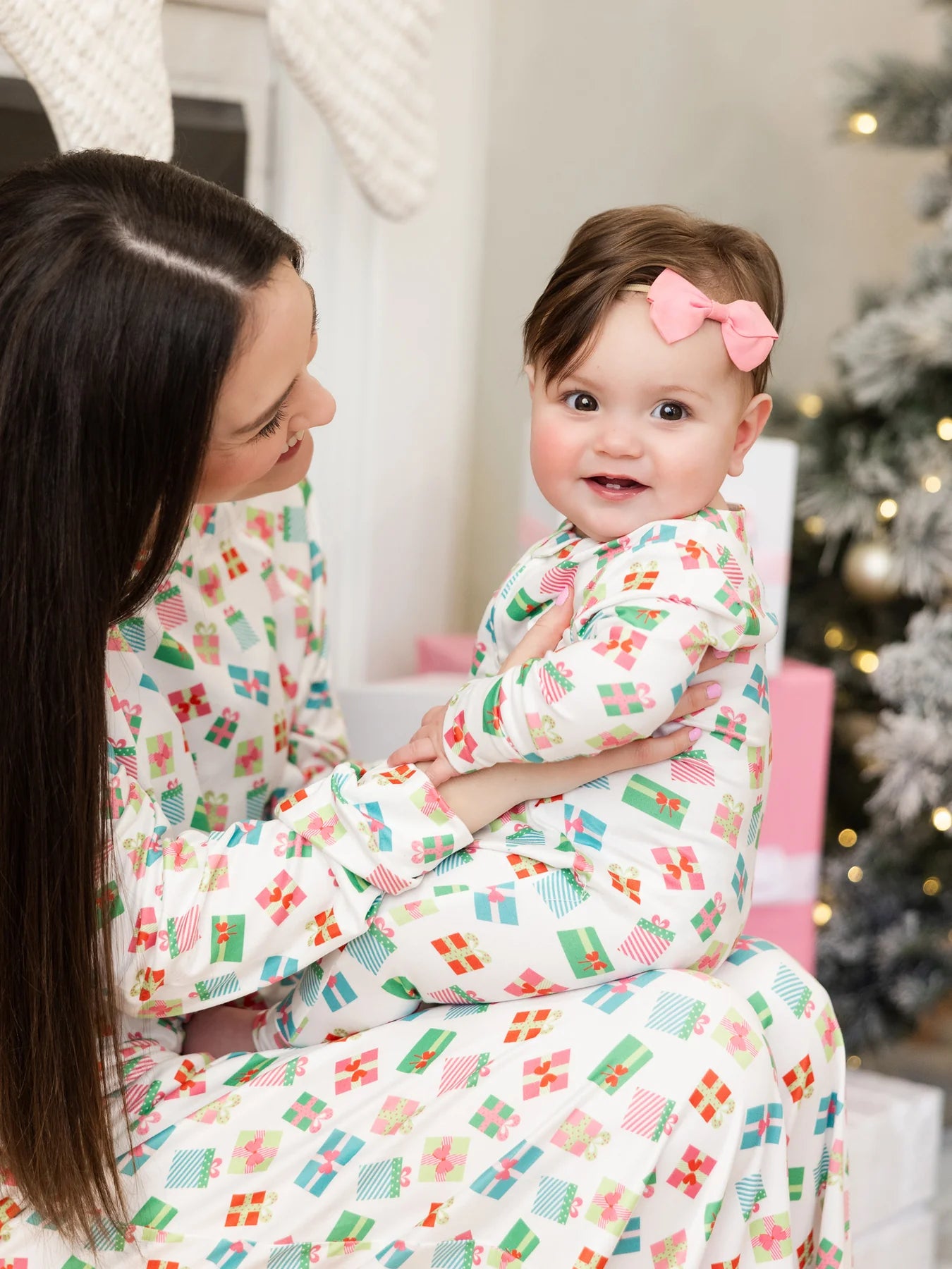 Mary Square Under The Tree Baby Zip Pjs