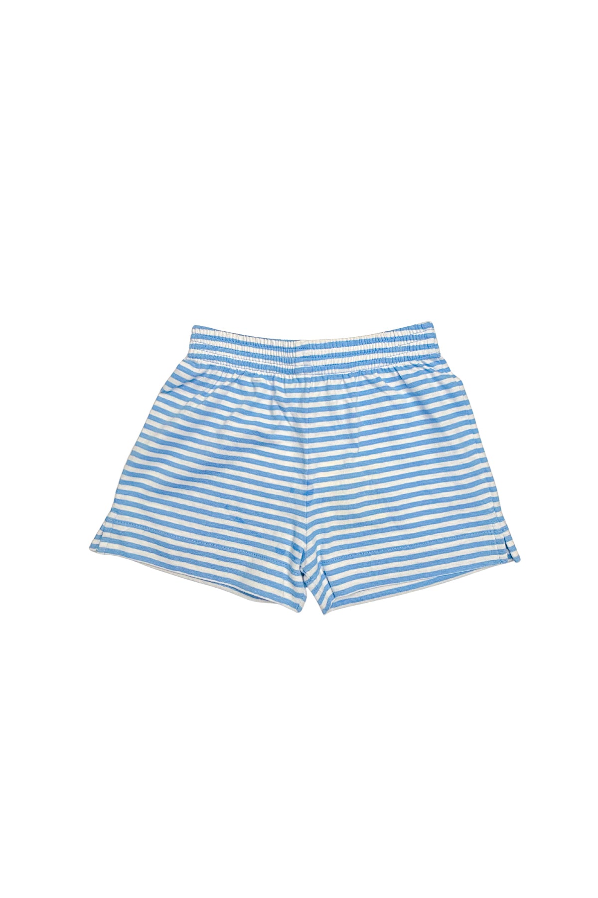 Stripe Boy Short - Sky Blue & White