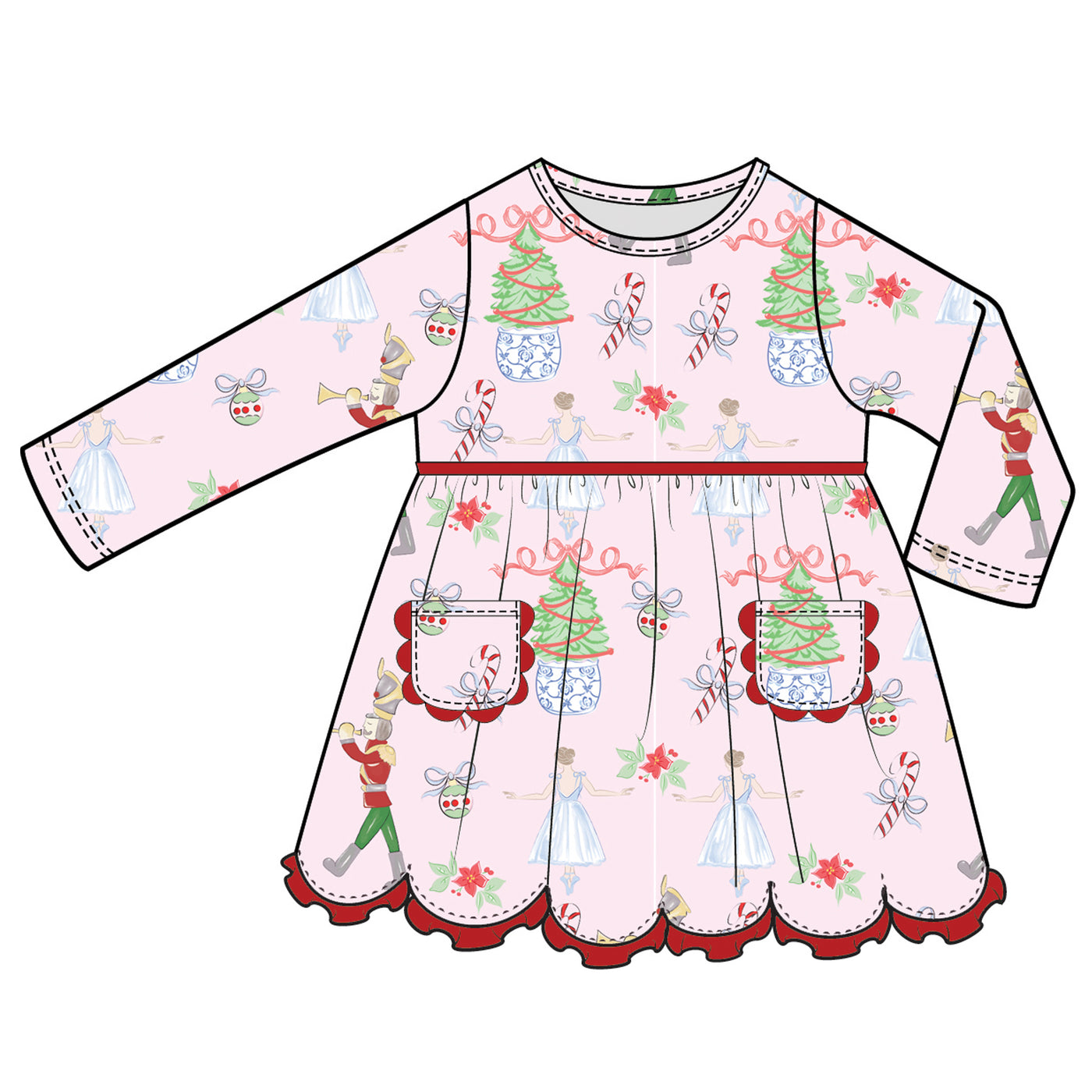 Nutcracker Girl's Dress