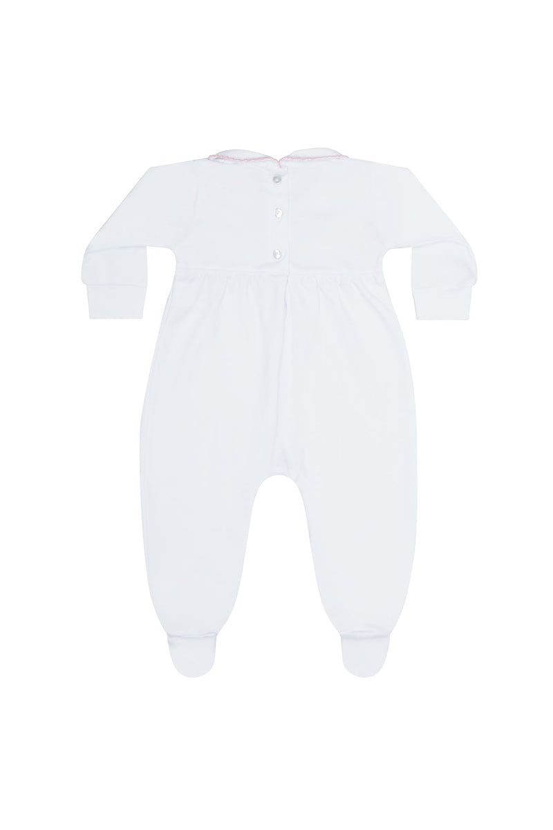 Sweetheart Smocked Footie