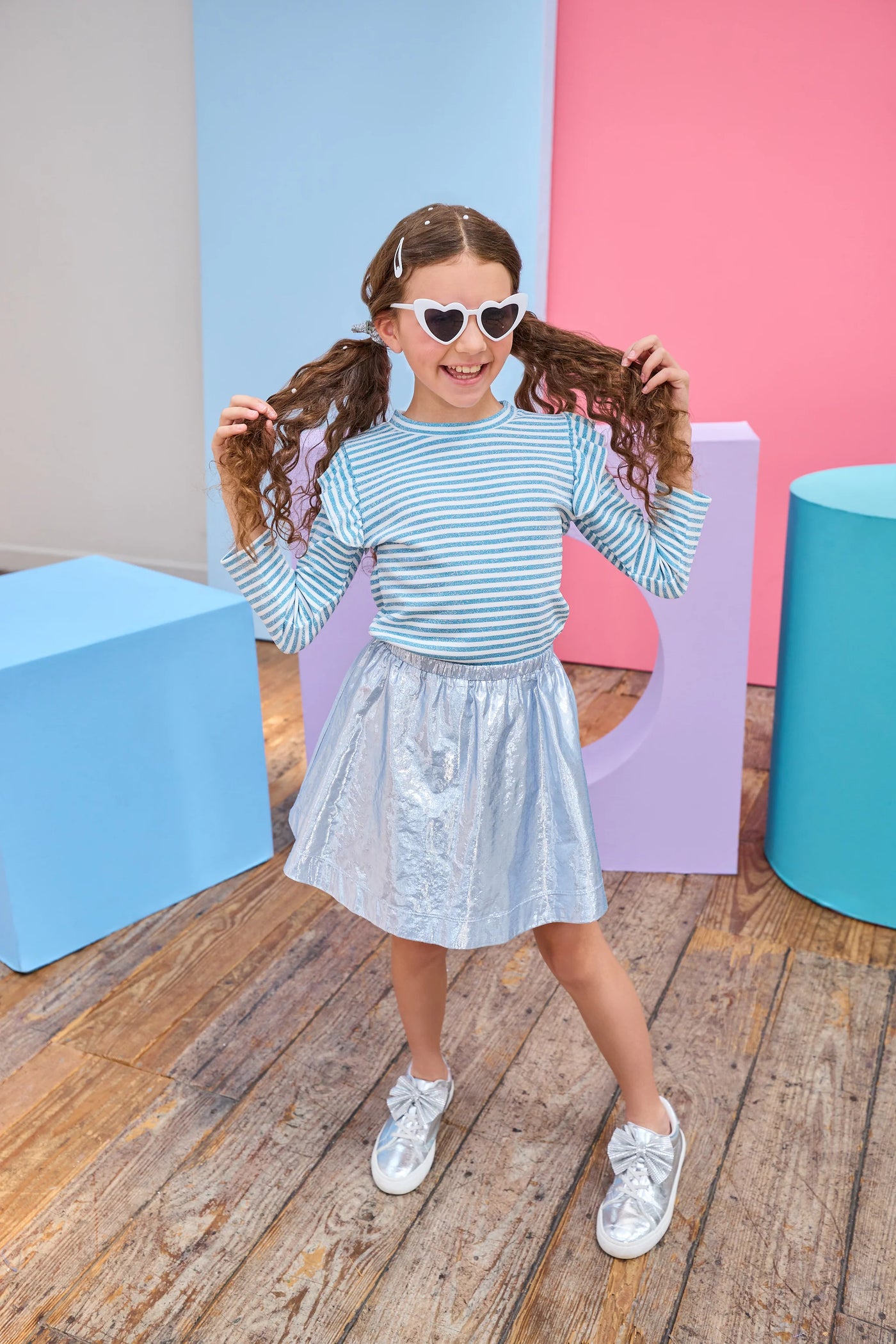 Sadie Top - Gold Stripe
