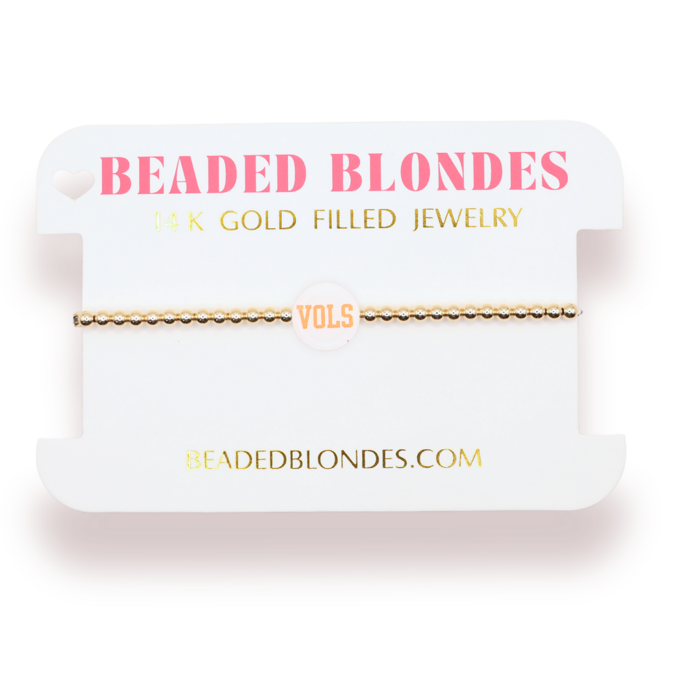 Tennessee/ Vols Logo Bracelet - Standard 6.75 inch / Gold