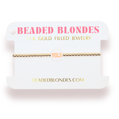 Tennessee/ Vols Logo Bracelet - Standard 6.75 inch / Gold
