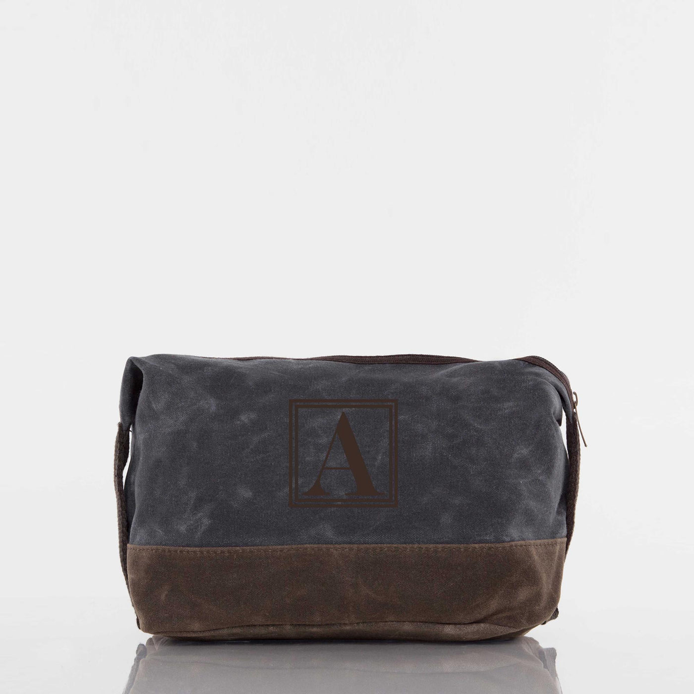 Waxed Dopp Kit Slate